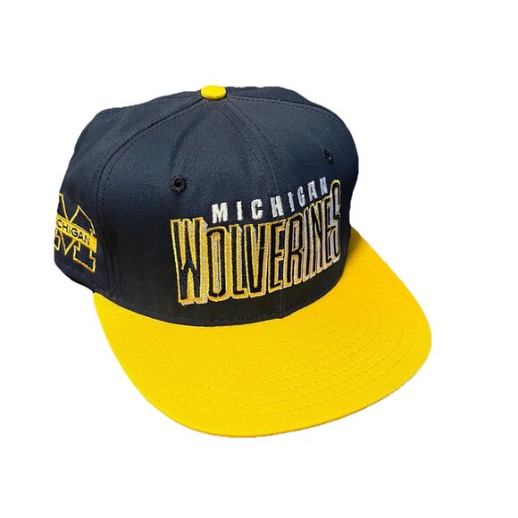 AJD Other - Michigan Wolverines Vintage 90s Made In USA Snapback Hat by AJD